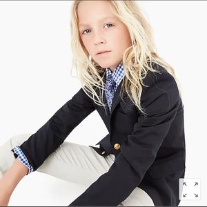 Boys navy blazer w/brass buttons (2 spare buttons)